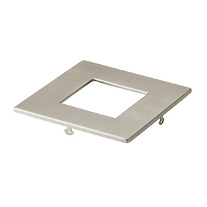 Direct to Ceiling - Square Slim Downlight Trim - with Utilitarian inspirations - 0.5 inches tall by 5 inches wide - 1154004