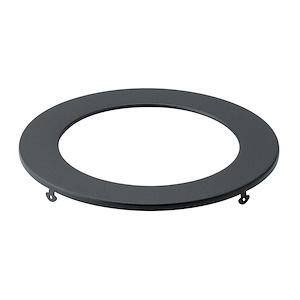 Direct to Ceiling - Round Slim Downlight Trim - with Utilitarian inspirations - 0.5 inches tall by 7 inches wide - 1146108