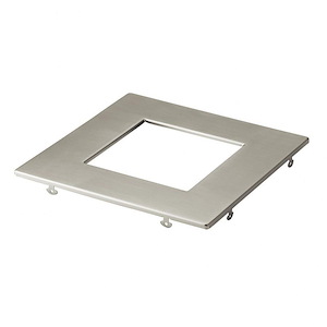 Direct to Ceiling - Square Slim Downlight Trim - with Utilitarian inspirations - 0.5 inches tall by 7 inches wide - 1153244