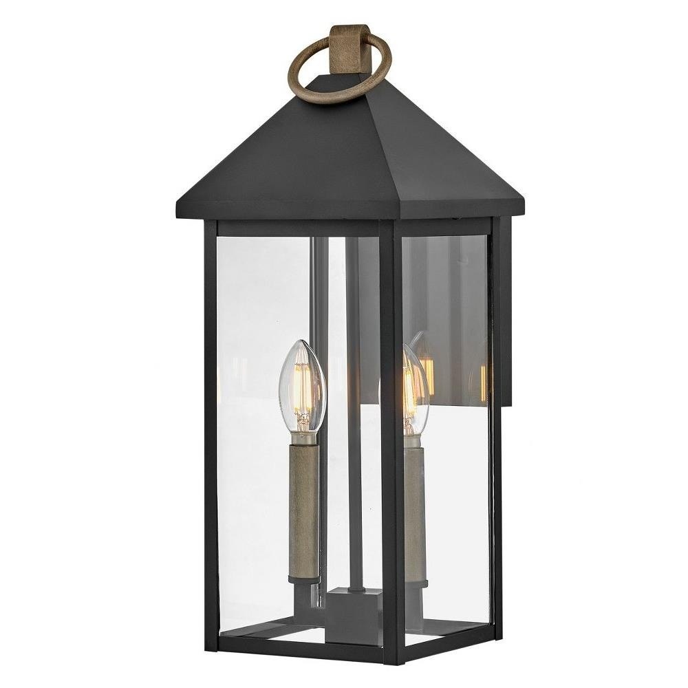 Lark - 81524BK - Rhett - 10W 2 LED Medium Outdoot Wall Lantern-17.75 Inches  Tall and 7 Inches Wide