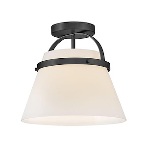 Tori - 12W 1 LED Medium Semi-Flush Mount-11 Inch Tall and 12 Inch Wide - 1364483