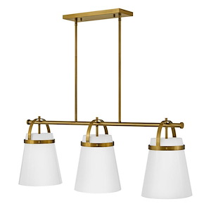 Tori - 42W 3 LED Linear Chandelier In Transitional-13.25 Inches Tall and 38 Inches Wide - 1266993