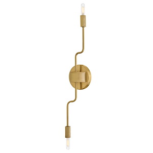 Austen - 10W 2 LED Medium Wall Sconce-24 Inches Tall and 5.25 Inches Wide - 1338831