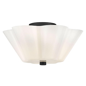 Honey - 15W 3 LED Medium Semi-Flush Mount-7.5 Inch Tall and 15 Inch Wide - 1375139