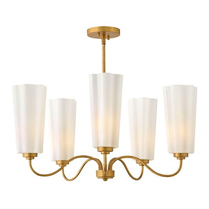 Honey - 10W 5 LED Chandelier-14 Inch Tall and 28 Inch Wide - 1428859