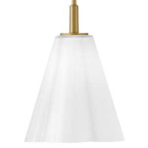 Honey - 12W 1 LED Small Pendant-14 Inches Tall and 11 Inches Wide - 1338840
