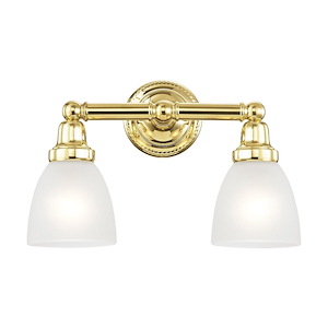 Classic - 2 Light Bath Vanity in Traditional Style - 15.5 Inches wide by 10 Inches high - 1029648