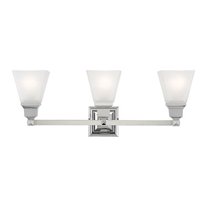 Mission - 3 Light Bath Vanity in New Traditional Style - 25.25 Inches wide by 9.5 Inches high - 189614