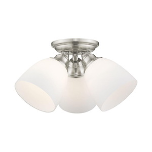Somerville - 3 Light Flush Mount in Traditional Style - 14.25 Inches wide by 7.5 Inches high - 443816