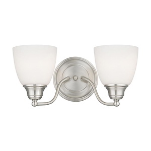 Somerville - 2 Light Bath Vanity in Traditional Style - 15.25 Inches wide by 7 Inches high - 443812