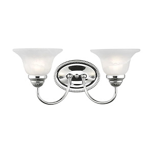 Edgemont - 2 Light Bath Vanity in Traditional Style - 17 Inches wide by 8 Inches high - 189710