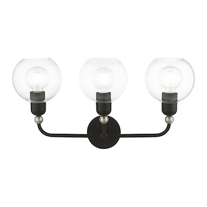 Downtown - 3 Light Sphere Bath Vanity In Industrial Style-12.5 Inches Tall and 23.75 Inches Wide - 1219765