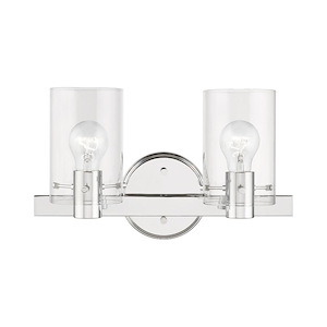 Munich - 2 Light Bath Vanity In Contemporary Style-8.5 Inches Tall and 14.5 Inches Wide - 1219750