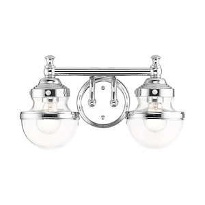 Oldwick - 2 Light Bath Vanity in New Traditional Style - 15 Inches wide by 8.25 Inches high - 939587