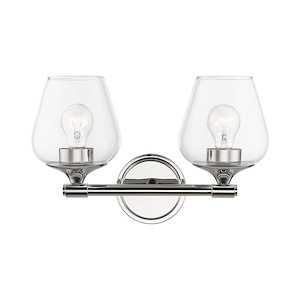 Willow - 2 Light Bath Vanity In Transitional Style-9.5 Inches Tall and 15 Inches Wide - 1219609