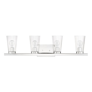 Cityview - 4 Light Large Bath Vanity In Contemporary Style-8 Inches Tall and 32 Inches Wide - 1219754
