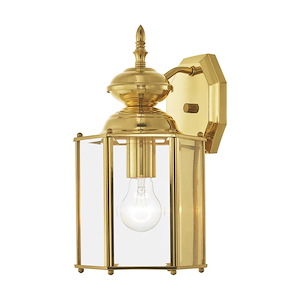 1 Light Outdoor Wall Lantern in Traditional Style - 7 Inches wide by 13 Inches high - 189695