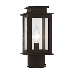 Princeton - 1 Light Outdoor Mini Post Top Lantern In Classic Style-10.5 Inches Tall and 4.75 Inches Wide - 522719