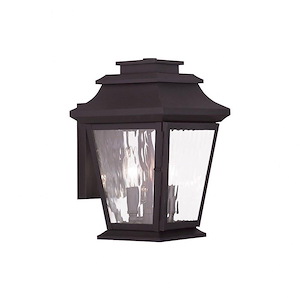 Hathaway - 2 Light Outdoor Wall Lantern in Coastal Style - 8 Inches wide by 12.5 Inches high - 443785