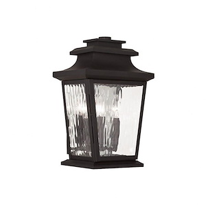 Hathaway - 3 Light Outdoor Wall Lantern In Traditional Style-15 Inches Tall and 10 Inches Wide - 1306331