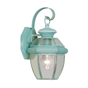 Monterey - 1 Light Outdoor Wall Lantern in Traditional Style - 7 Inches wide by 12.5 Inches high - 415025