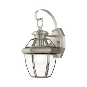Monterey - 1 Light Outdoor Wall Lantern in Traditional Style - 7 Inches wide by 12.5 Inches high - 189693