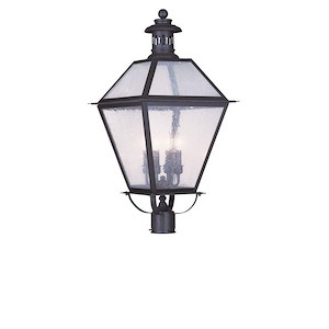 Nyack - 3 Light Outdoor Wall Lantern in Mid Century Modern Style - 8.25 Inches wide by 17.5 Inches high - 735629