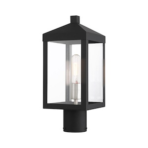 Nyack - 1 Light Outdoor Post Top Lantern in Mid Century Modern Style - 6.25 Inches wide by 15.25 Inches high - 831834