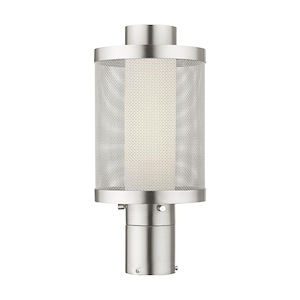 Nottingham - 1 Light Outdoor Post Top Lantern in Contemporary Style - 7 Inches wide by 15 Inches high - 939529