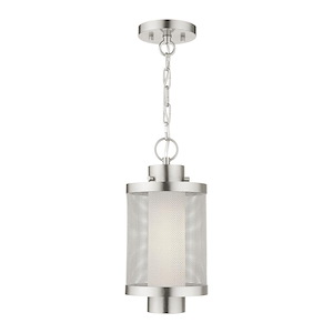 Nottingham - 1 Light Outdoor Pendant Lantern in Contemporary Style - 9 Inches wide by 17.5 Inches high - 939532