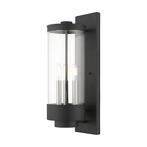 Hillcrest - 3 Light Outdoor Wall Lantern in Coastal Style - 6.5 Inches wide by 20.5 Inches high - 1012095
