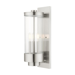 Hillcrest - 3 Light Outdoor Wall Lantern in Coastal Style - 6.5 Inches wide by 20.5 Inches high - 831791