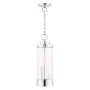 Hillcrest - 3 Light Outdoor Pendant Lantern in Coastal Style - 6.5 Inches wide by 20.25 Inches high - 831789