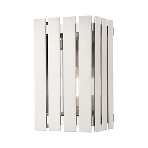 Greenwich - 1 Light Outdoor Wall Lantern in Industrial Style - 6 Inches wide by 10 Inches high - 939479