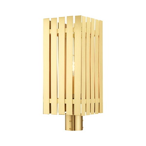 Greenwich - 1 Light Outdoor Post Top Lantern in Industrial Style - 8 Inches wide by 19.75 Inches high - 939593