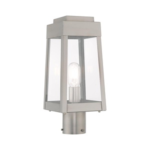 Oslo - 1 Light Outdoor Post Top Lantern in Mid Century Modern Style - 6.25 Inches wide by 15.25 Inches high - 831847