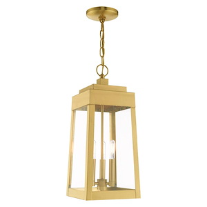 Oslo - 3 Light Outdoor Pendant Lantern in Mid Century Modern Style - 8.25 Inches wide by 19.75 Inches high - 831840