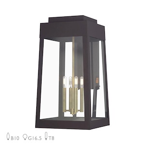 Oslo - 4 Light Extra Large Outdoor Wall Lantern-26.25 Inches Tall and 13.75 Inches Wide - 1337514