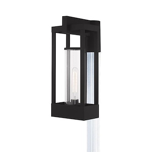 Delancey - 1 Light Outdoor Post Top Lantern in Contemporary Style - 8 Inches wide by 18.88 Inches high - 831769
