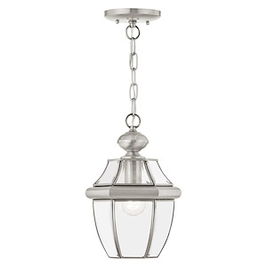 Monterey - 1 Light Outdoor Pendant Lantern in Traditional Style - 8.5 Inches wide by 12.75 Inches high - 1029688