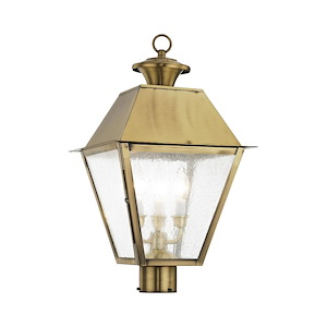 Mansfield - 3 Light Outdoor Post Top Lantern in Coastal Style - 12 Inches wide by 20 Inches high - 540032