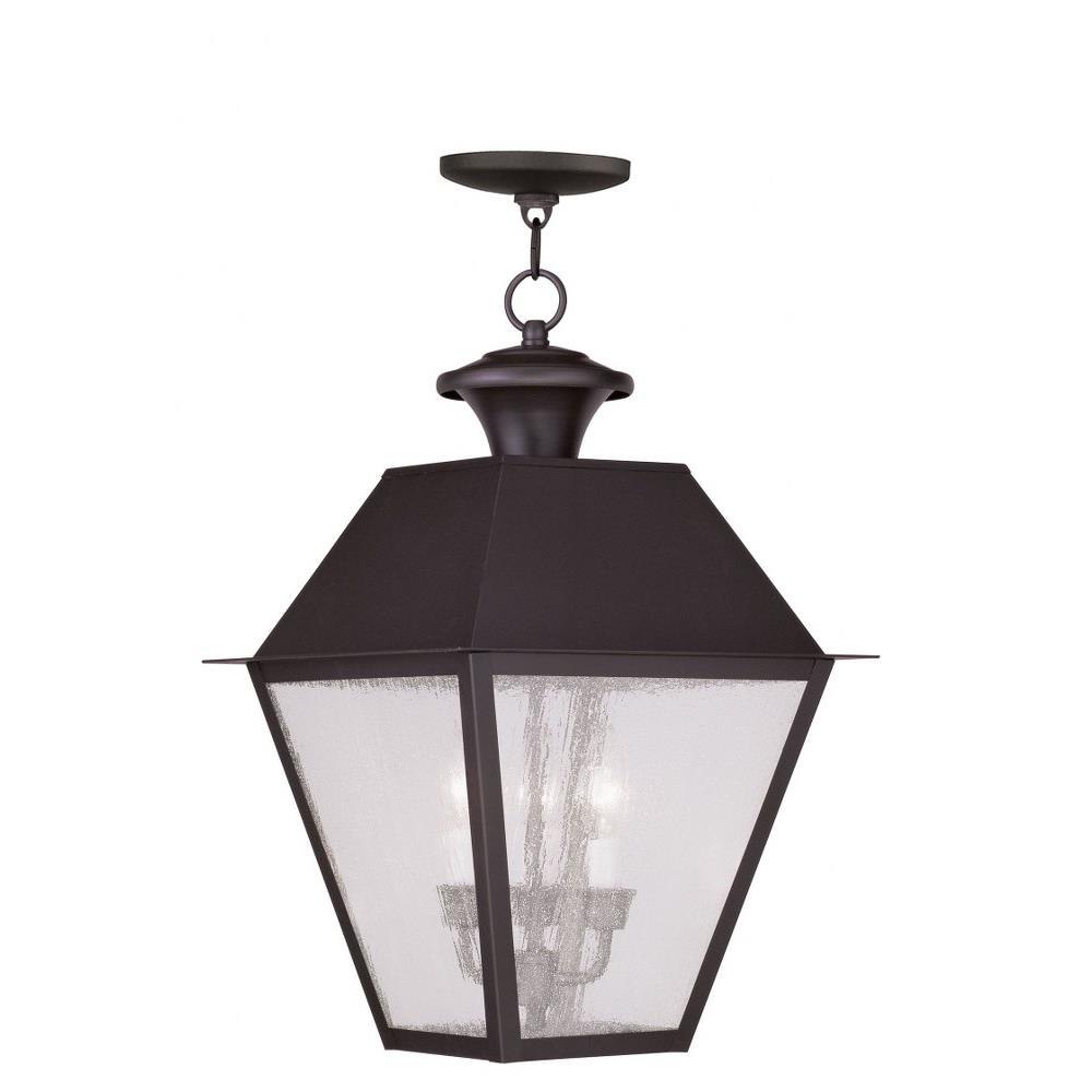Livex Lighting 2170 Mansfield 3 Light Outdoor Pendant Lantern in