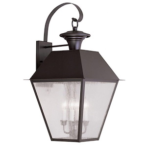 Mansfield - 3 Light Outdoor Pendant Lantern in Coastal Style - 12 Inches wide by 19 Inches high - 1029691