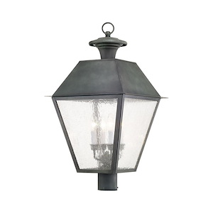 Mansfield - 4 Light Outdoor Post Top Lantern in Coastal Style - 15 Inches wide by 27.5 Inches high - 1029693