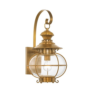 Harbor - 1 Light Outdoor Wall Lantern in Coastal Style - 10.5 Inches wide by 17.75 Inches high - 189727