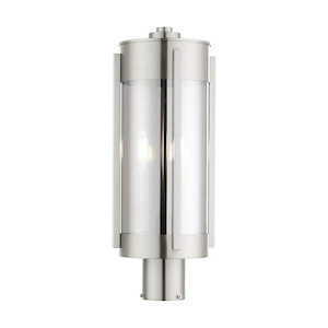 Sheridan - 2 Light Outdoor Post Top Lantern in Contemporary Style - 7.5 Inches wide by 18.75 Inches high - 939553