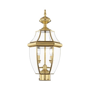 Monterey - 2 Light Outdoor Post Top Lantern in Traditional Style - 10.5 Inches wide by 21.5 Inches high - 189721