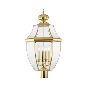 Monterey - 4 Light Outdoor Post Top Lantern in Traditional Style - 16 Inches wide by 29 Inches high - 189782