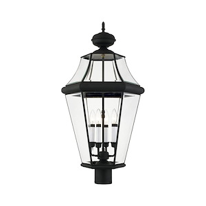 Georgetown - 4 Light Outdoor Post Top Lantern in Traditional Style - 16 Inches wide by 29 Inches high - 1029704