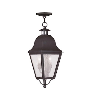 Amwell - 2 Light Outdoor Pendant Lantern in Farmhouse Style - 8.5 Inches wide by 21 Inches high - 1029711